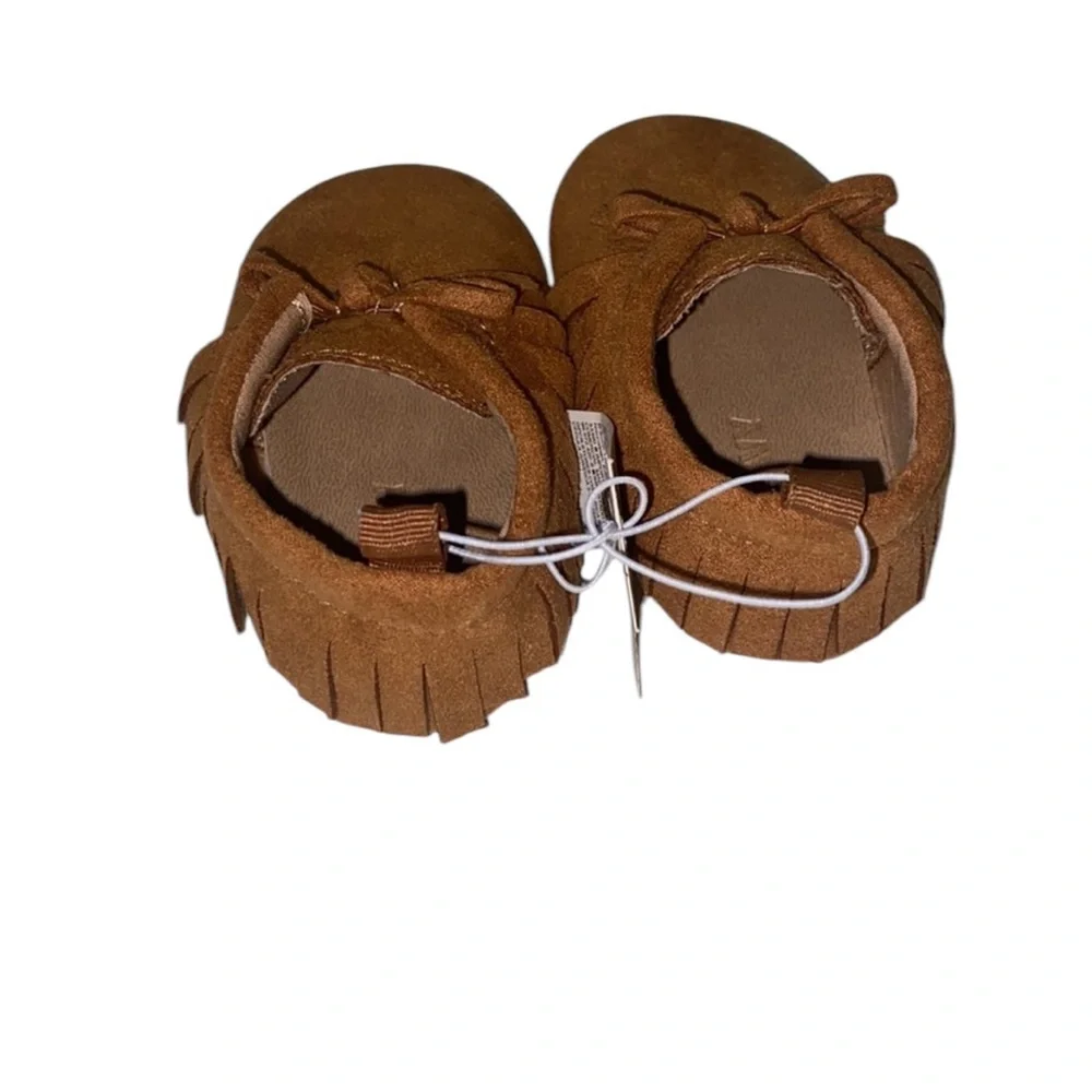 Old Navy Brown Kids Moccasins Size 3-6 Months – NWT Soft Baby Shoes